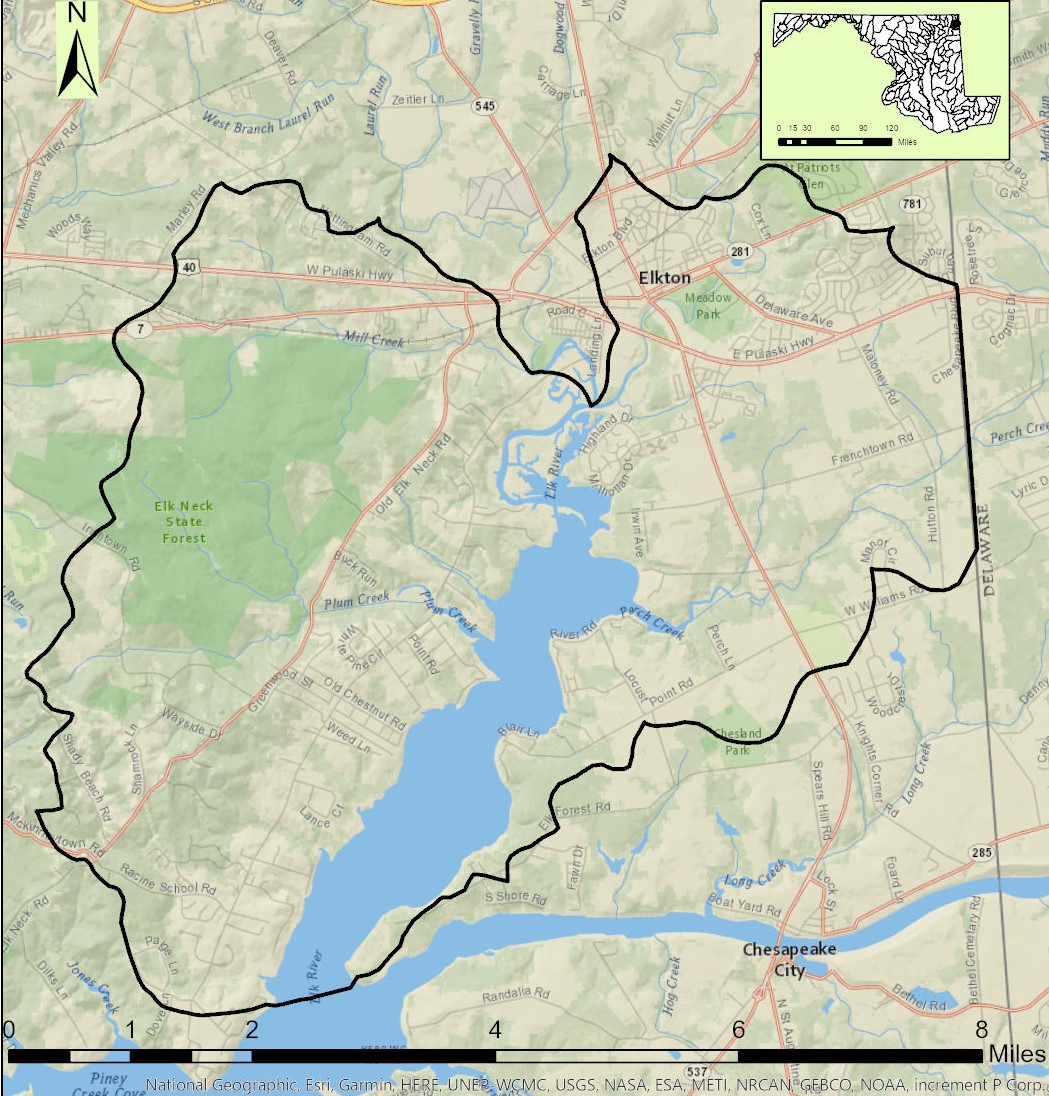 Upper Elk River Map