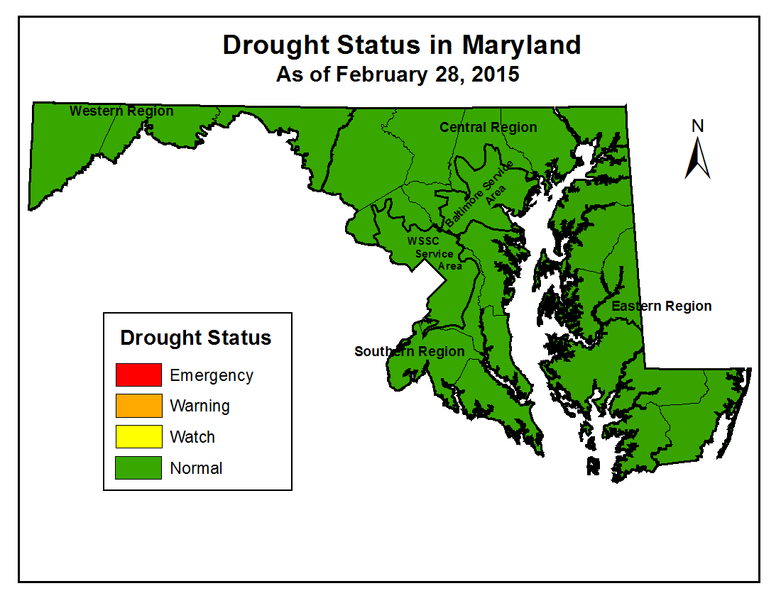 Drought Status as of February 28, 2015