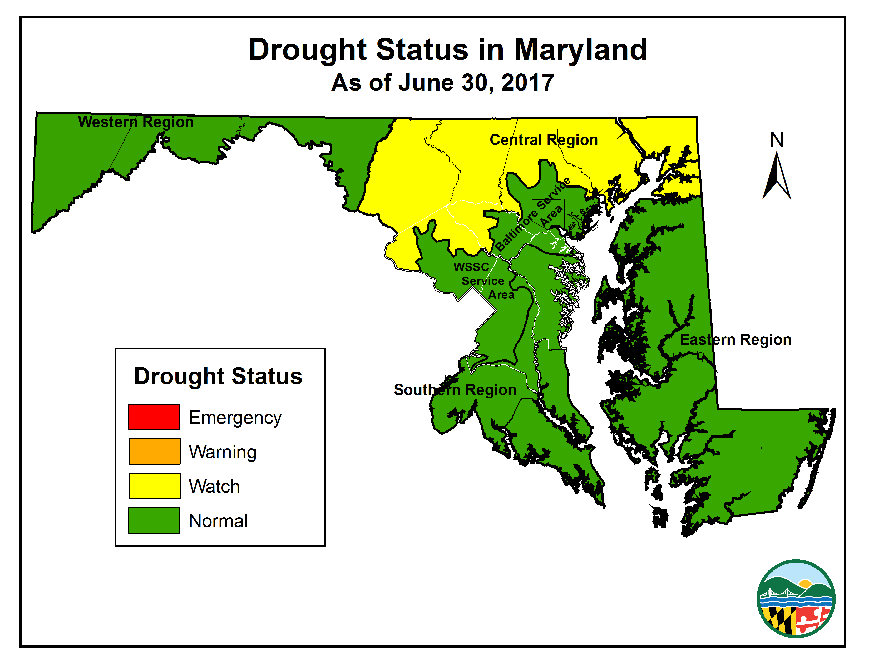 Drought Status as of 2017-06-30